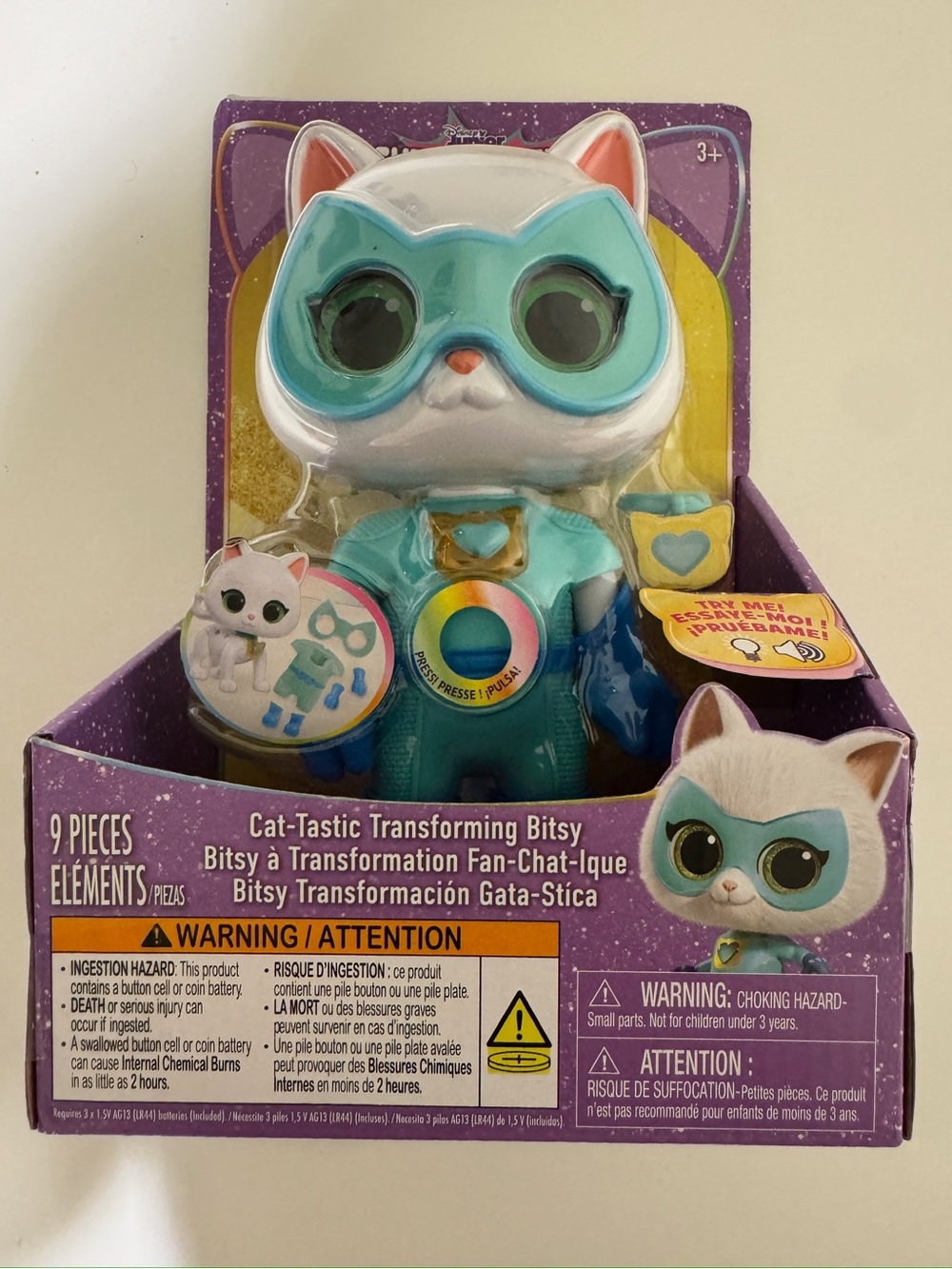 Bitsy Cat-Tastic Transforming Toy - White & Teal